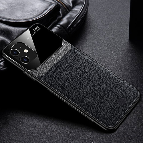 Soft Silicone Gel Leather Snap On Case Cover H02 for Apple iPhone 11 Black