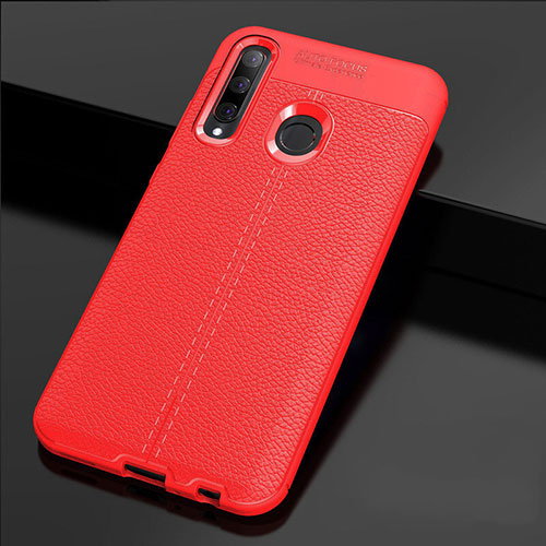 Soft Silicone Gel Leather Snap On Case Cover H02 for Huawei Honor 20 Lite Red