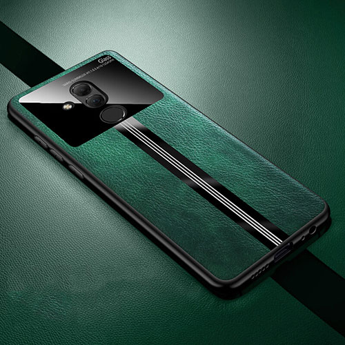 Soft Silicone Gel Leather Snap On Case Cover H02 for Huawei Mate 20 Lite Green