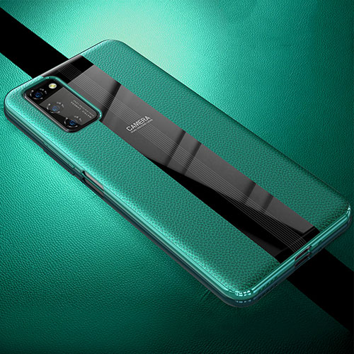 Soft Silicone Gel Leather Snap On Case Cover H03 for Huawei Honor View 30 5G Green