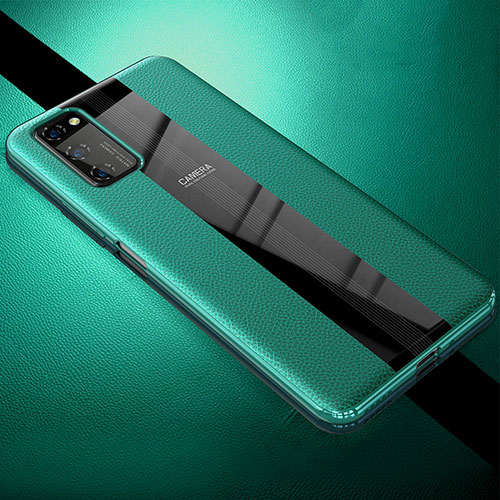 Soft Silicone Gel Leather Snap On Case Cover H03 for Huawei Honor View 30 Pro 5G Green