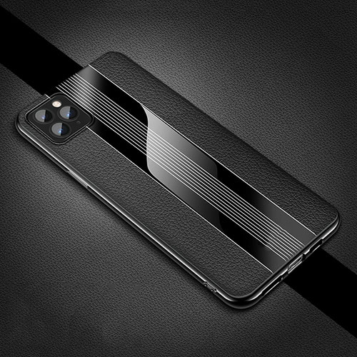 Soft Silicone Gel Leather Snap On Case Cover H05 for Apple iPhone 11 Pro Max Black