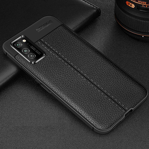 Soft Silicone Gel Leather Snap On Case Cover H05 for Huawei Honor View 30 5G Black