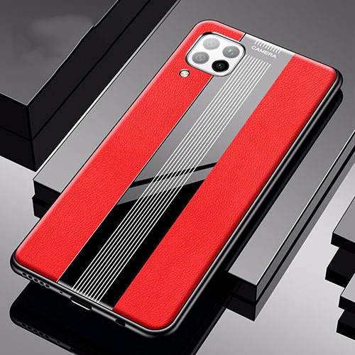 Soft Silicone Gel Leather Snap On Case Cover H05 for Huawei Nova 7i Red