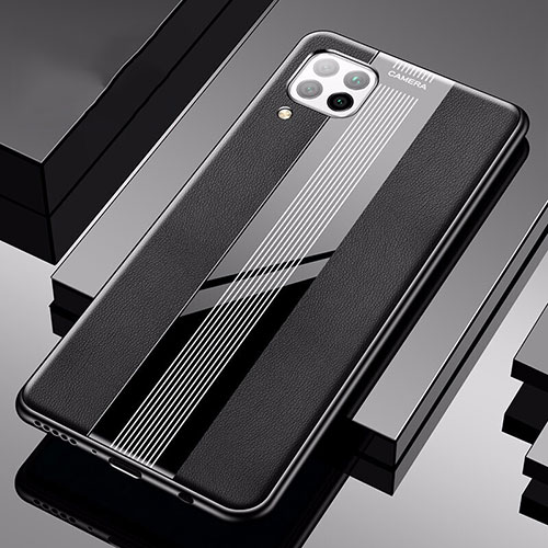 Soft Silicone Gel Leather Snap On Case Cover H05 for Huawei P40 Lite Black