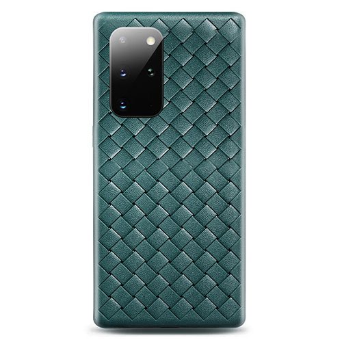 Soft Silicone Gel Leather Snap On Case Cover H05 for Samsung Galaxy S20 Plus 5G Green