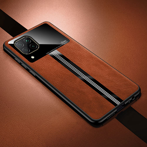 Soft Silicone Gel Leather Snap On Case Cover L01 for Huawei P40 Lite Brown