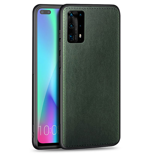 Soft Silicone Gel Leather Snap On Case Cover S01 for Huawei P40 Pro+ Plus Green
