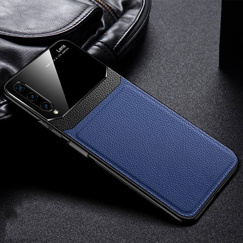 Soft Silicone Gel Leather Snap On Case Cover S03 for Huawei Honor 9X Pro Blue