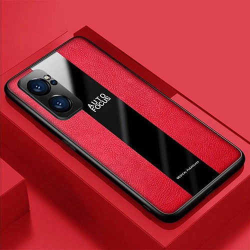 Soft Silicone Gel Leather Snap On Case Cover S03 for Oppo Reno7 Pro 5G Red