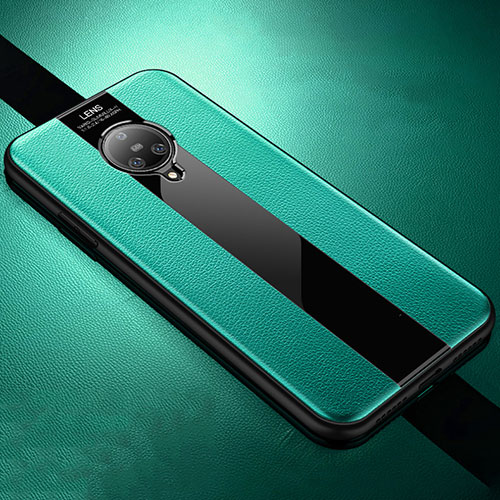 Soft Silicone Gel Leather Snap On Case Cover S04 for Vivo Nex 3 5G Green