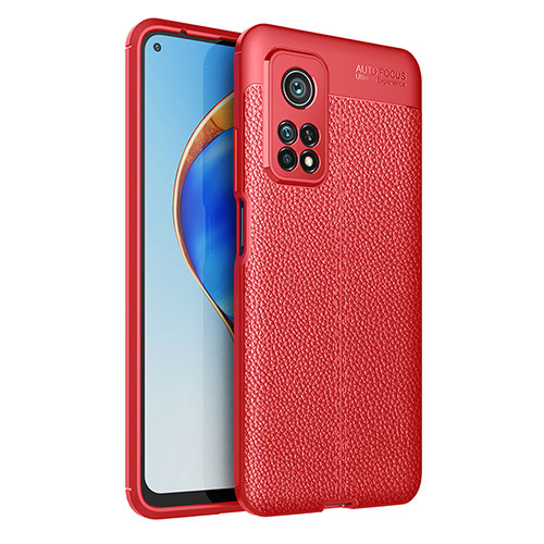 Soft Silicone Gel Leather Snap On Case Cover WL1 for Xiaomi Mi 10T 5G Red
