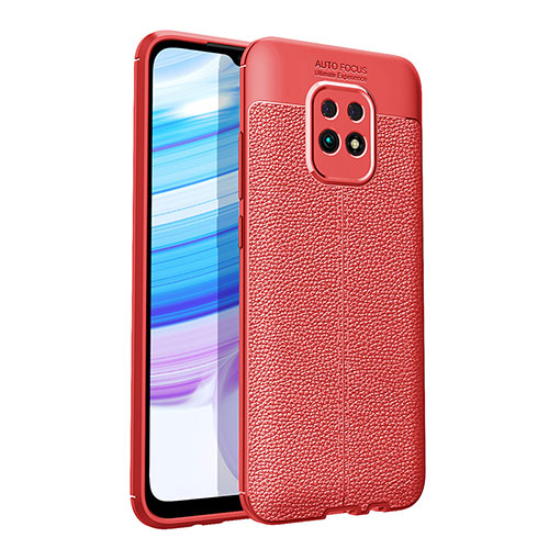 Soft Silicone Gel Leather Snap On Case Cover WL1 for Xiaomi Redmi 10X 5G Red