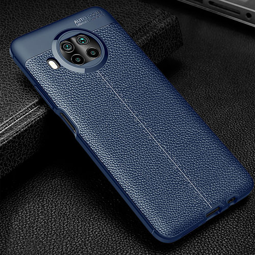 Soft Silicone Gel Leather Snap On Case Cover WL2 for Xiaomi Mi 10i 5G Blue