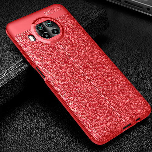 Soft Silicone Gel Leather Snap On Case Cover WL2 for Xiaomi Mi 10T Lite 5G Red