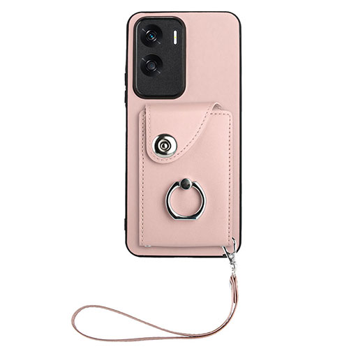 Soft Silicone Gel Leather Snap On Case Cover XK1 for Huawei Honor 90 Lite 5G Rose Gold