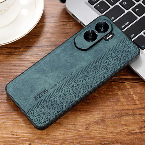 Soft Silicone Gel Leather Snap On Case Cover YZ1 for Huawei Honor 90 Lite 5G Green
