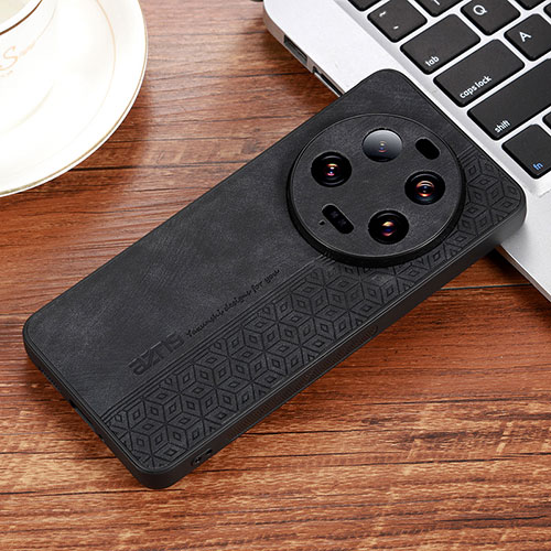 Soft Silicone Gel Leather Snap On Case Cover YZ1 for Xiaomi Mi 13 Ultra 5G Black