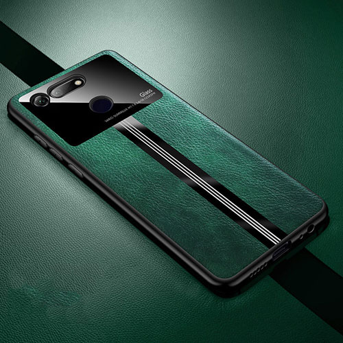 Soft Silicone Gel Leather Snap On Case Cover Z01 for Huawei Honor View 20 Green