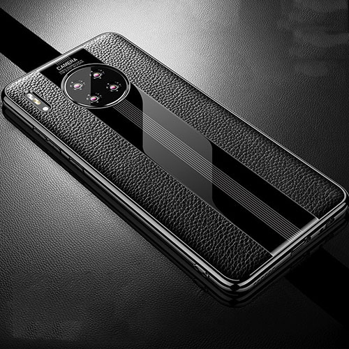 Soft Silicone Gel Leather Snap On Case Cover Z01 for Huawei Mate 30 5G Black