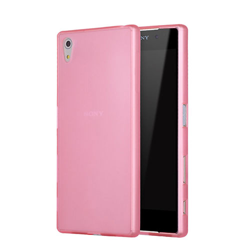 Soft Silicone Gel Matte Finish Case for Sony Xperia Z5 Pink