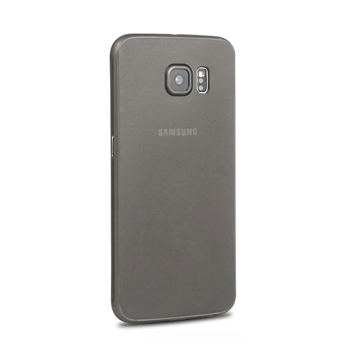 Soft Silicone Gel Matte Finish Cover for Samsung Galaxy S6 Edge SM-G925 Black