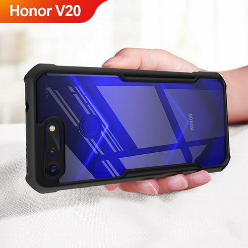 Soft Silicone Gel Mirror Case for Huawei Honor V20 Black