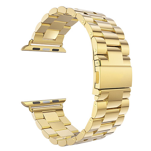 Stainless Steel Bracelet Band Strap for Apple iWatch 3 38mm Gold