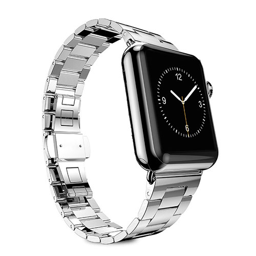 Stainless Steel Bracelet Band Strap for Apple iWatch 38mm Silver
