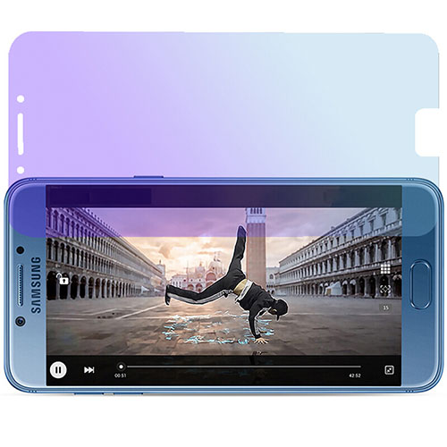 Tempered Glass Anti Blue Light Screen Protector Film for Samsung Galaxy C7 Pro C7010 Blue