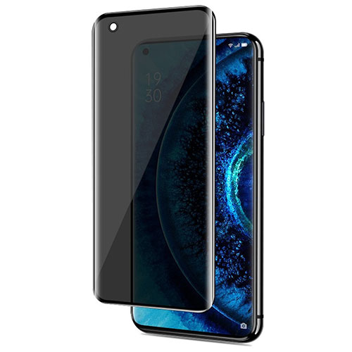 Tempered Glass Anti-Spy Screen Protector Film for Oppo Find X2 Clear