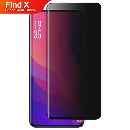 Tempered Glass Anti-Spy Screen Protector Film M01 for Oppo Find X Super Flash Edition Clear