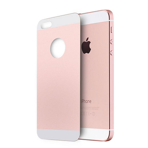 Tempered Glass Back Protector Film for Apple iPhone SE Rose Gold