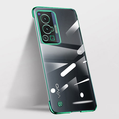 Transparent Crystal Frameless Hard Case Back Cover for Vivo X70 Pro 5G Green