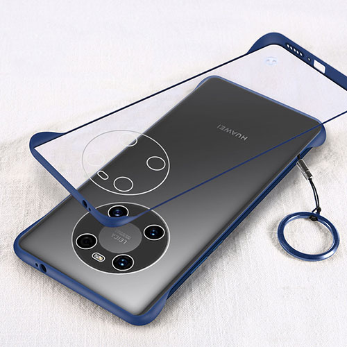 Transparent Crystal Hard Case Back Cover H01 for Huawei Mate 40 Blue