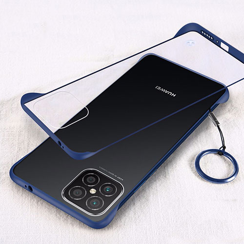 Transparent Crystal Hard Case Back Cover H01 for Huawei Nova 8 SE 5G Blue