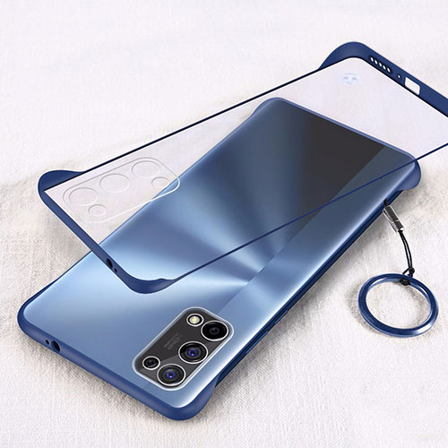 Transparent Crystal Hard Case Back Cover H01 for Oppo K7x 5G Blue