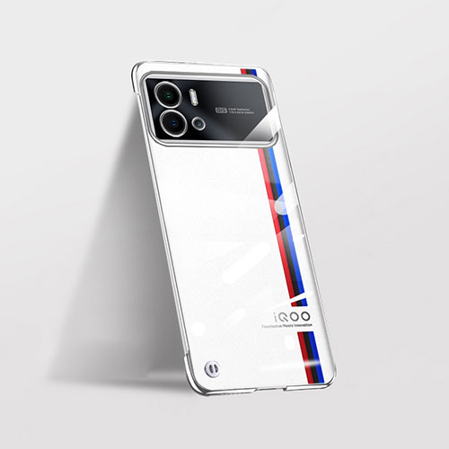 Transparent Crystal Hard Case Back Cover H01 for Vivo iQOO 9 5G Silver