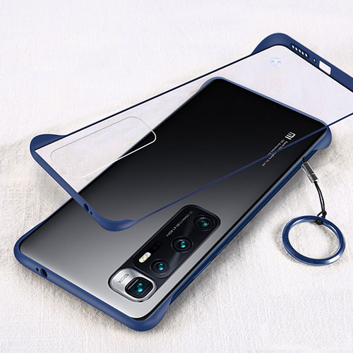 Transparent Crystal Hard Case Back Cover H01 for Xiaomi Mi 10 Ultra Blue