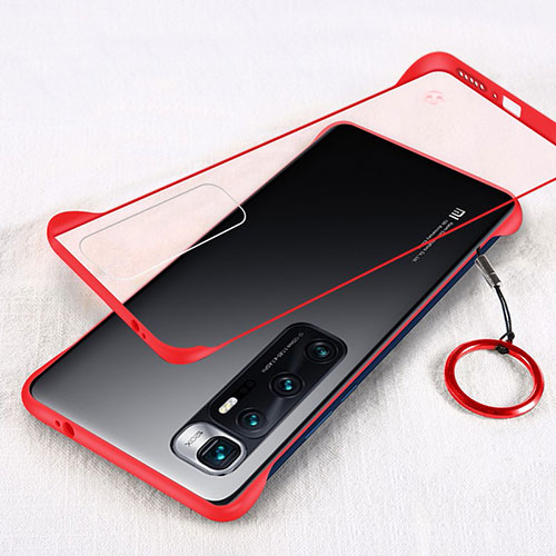 Transparent Crystal Hard Case Back Cover H01 for Xiaomi Mi 10 Ultra Red