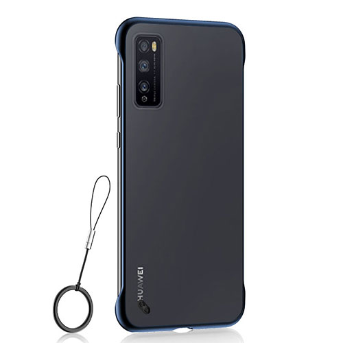 Transparent Crystal Hard Case Back Cover H02 for Huawei Enjoy Z 5G Blue