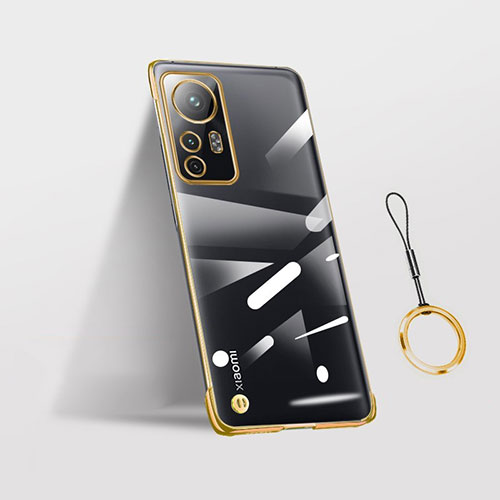 Transparent Crystal Hard Case Back Cover H02 for Xiaomi Mi 12 5G Gold