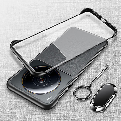 Transparent Crystal Hard Case Back Cover H03 for Xiaomi Mi 12 Ultra 5G Black