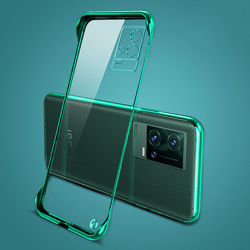 Transparent Crystal Hard Case Back Cover H04 for Vivo iQOO 8 5G Green