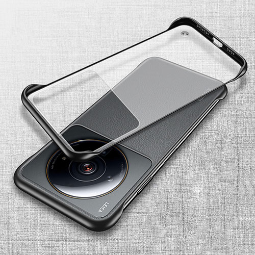 Transparent Crystal Hard Case Back Cover H04 for Xiaomi Mi 12S Ultra 5G Black