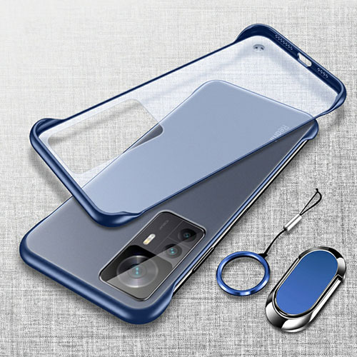 Transparent Crystal Hard Case Back Cover H04 for Xiaomi Mi 12T Pro 5G Blue