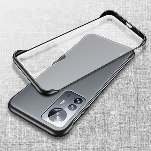 Transparent Crystal Hard Case Back Cover H08 for Xiaomi Mi 12 5G Black
