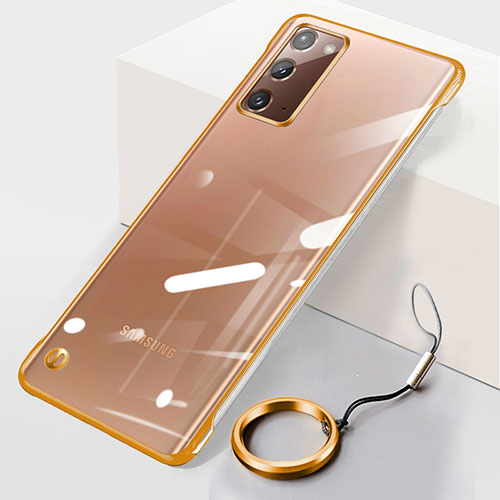 Transparent Crystal Hard Case Back Cover JS1 for Samsung Galaxy Note 20 5G Gold