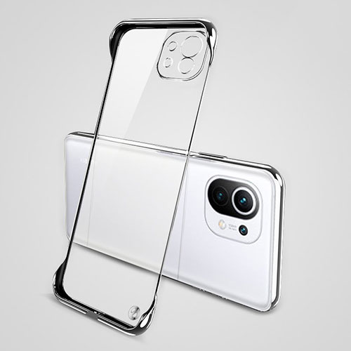 Transparent Crystal Hard Case Back Cover S01 for Xiaomi Mi 11 5G Silver
