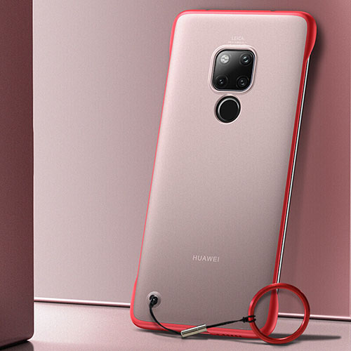 Transparent Crystal Hard Case Back Cover S02 for Huawei Mate 20 X 5G Red